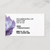 miscellaneous gems business card (Back)