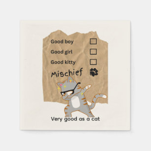 Mischeif cats napkins