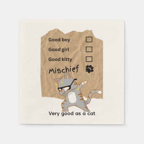 Mischeif cats napkins