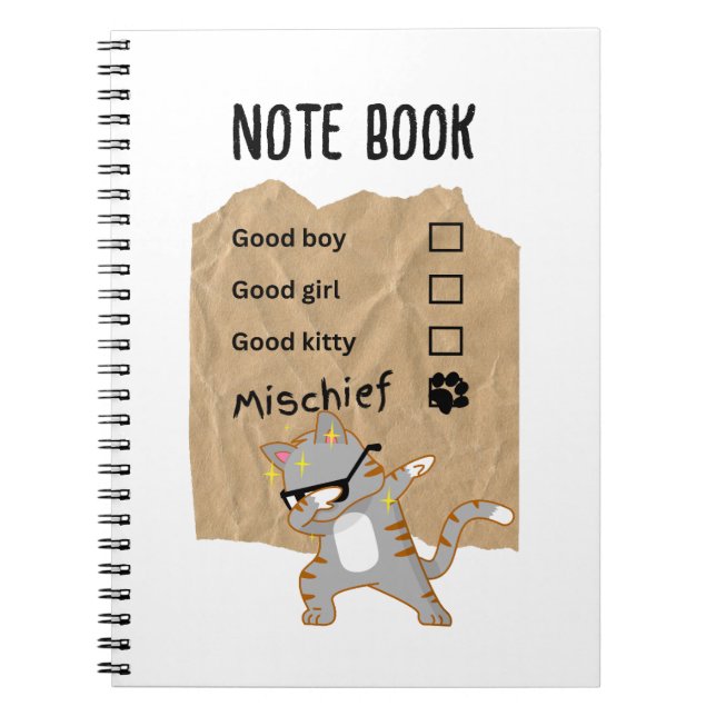 Mischeif cats notebook (Front)