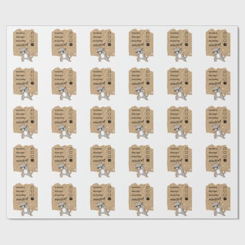 Mischeif cats wrapping paper