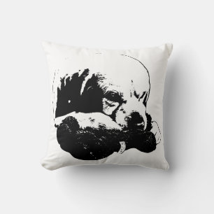 Mischief at Rest Throw Pillow