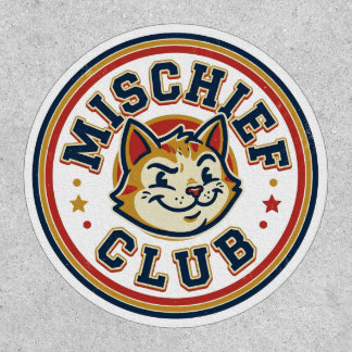 Mischief Club Winking Cat Badge