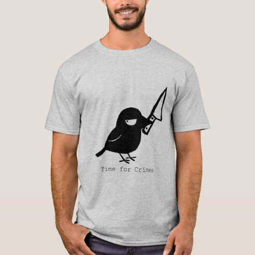 Mischief Crow Time for Crimes T_Shirt