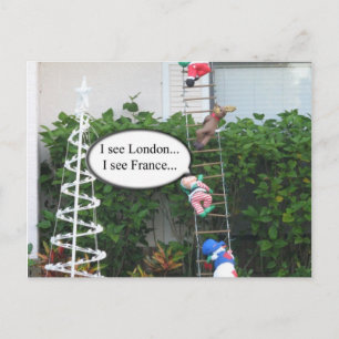 Mischief Elf Christmas Postcard