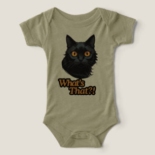 Mischief in Motion: Black Cat’s Surprised Look Infant T-shirt