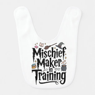 Mischief Maker In Training Newborn Baby Wizard Bib