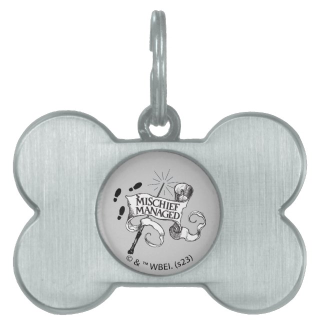 Mischief Managed Pet ID Tag (Front)