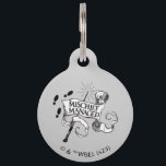 Mischief Managed Pet ID Tag<br><div class="desc">HARRY POTTER™ | Check out this scroll banner graphic with magic wand that contains the Marauder's Map closing charm: "Mischief Managed".</div>