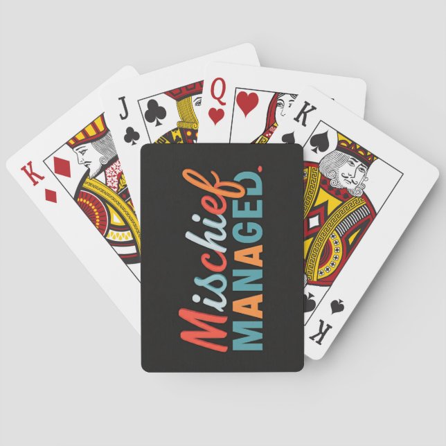 Mischief Managed  Poker Cards (Back)