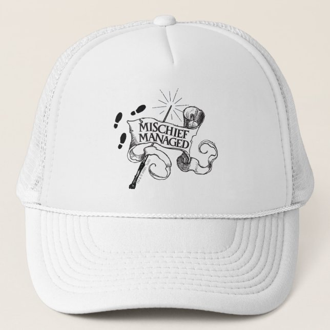 Mischief Managed Trucker Hat (Front)