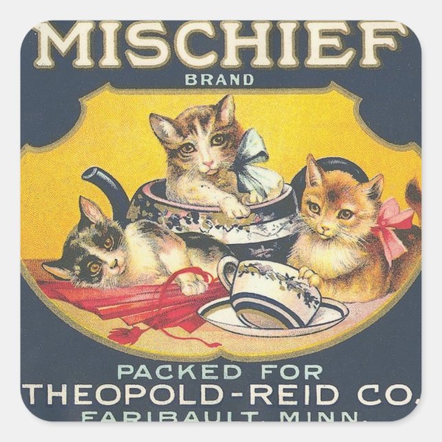 Mischief Square Sticker (Front)