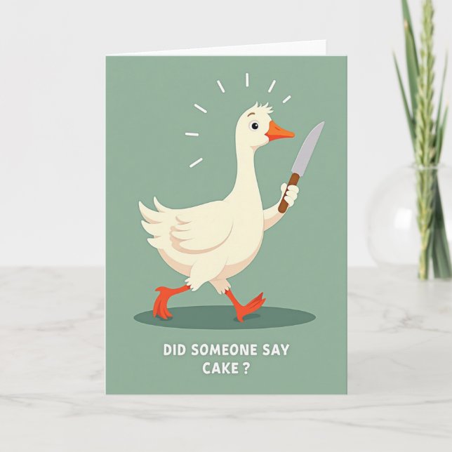 Mischievous Bird Birthday Card (Front)
