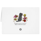 Mischievous Black Labrador Cards (Back Horizontal)