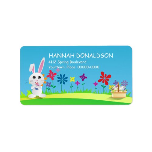 Mischievous Easter Bunny Address Label