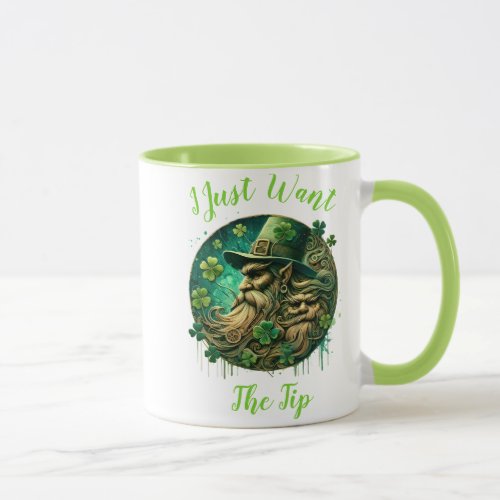 Mischievous Leprechaun Savoring A Pint Mug