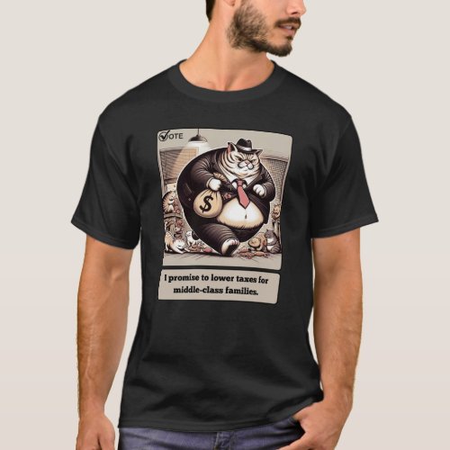Mischievous Meows The Crafty Cat Politician T_Shirt