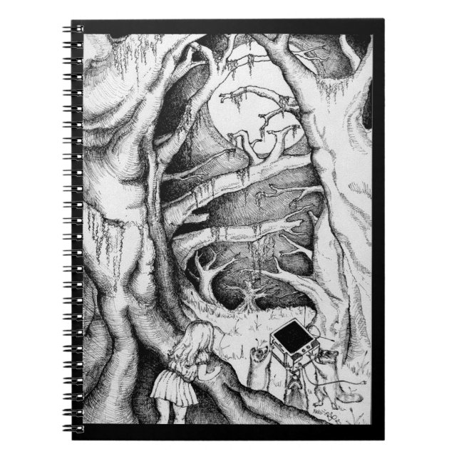 Mischievous Raccoon Notebook (Front)