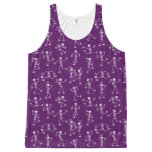 Mischievous skeletons having fun at Halloween All-Over-Print Tank Top