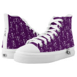 Mischievous skeletons having fun at Halloween High-Top Sneakers