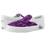 Mischievous skeletons having fun at Halloween Slip-On Sneakers