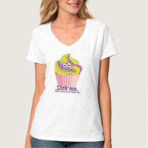 Mischievous Sly Innuendo Cupcake Lick Me T-Shirt