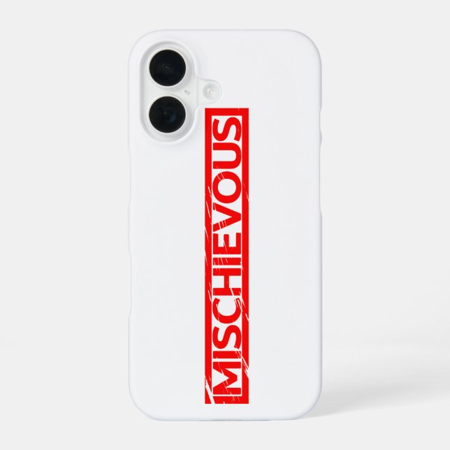 Mischievous Stamp Iphone Case (Back)