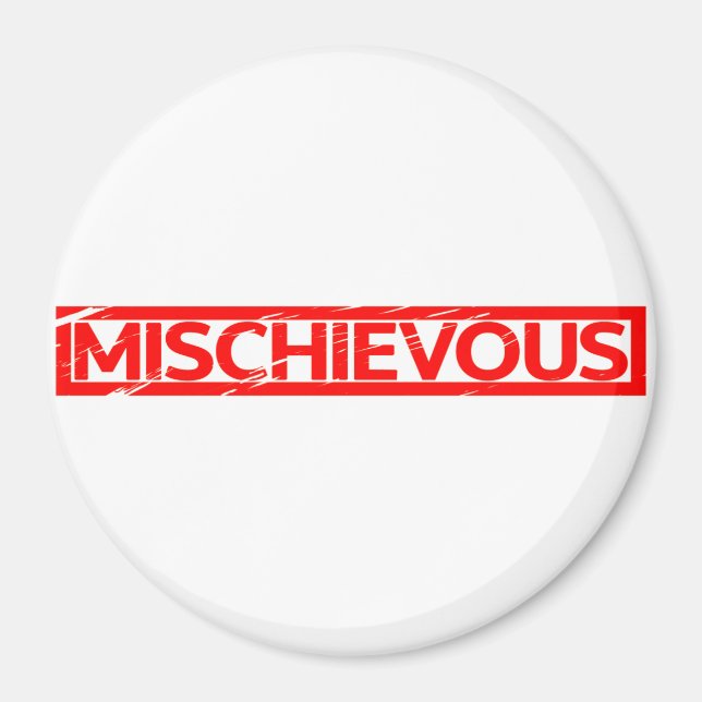Mischievous Stamp Magnet (Front)