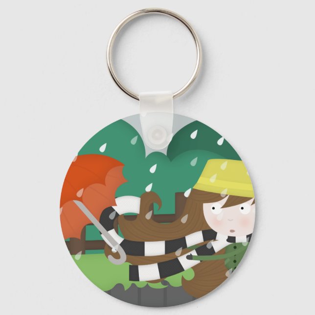 Mischievous wind keychain (Front)