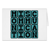 Miscommunication, Failure to Communicate (Front Horizontal)