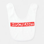 Miscreant Stamp Baby Bib