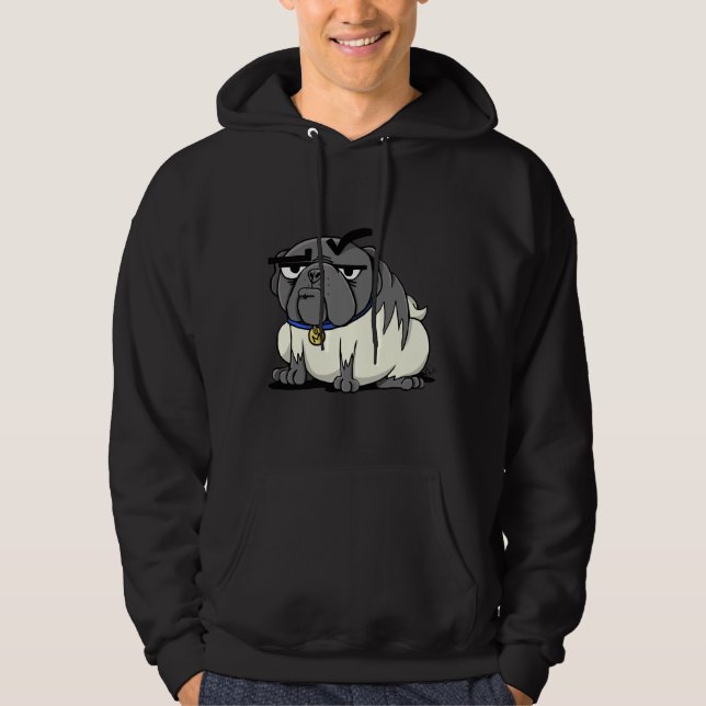 Miserable Mister Max the Pug Classic T-Shirt 876 Hoodie (Front)