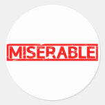 Miserable Stamp Classic Round Sticker