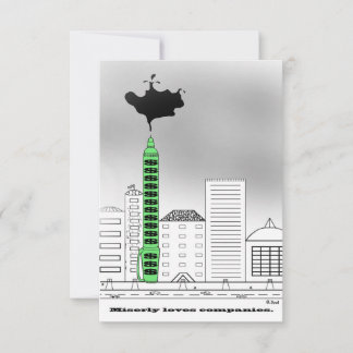 Miserly Loves Companies Thank You Card