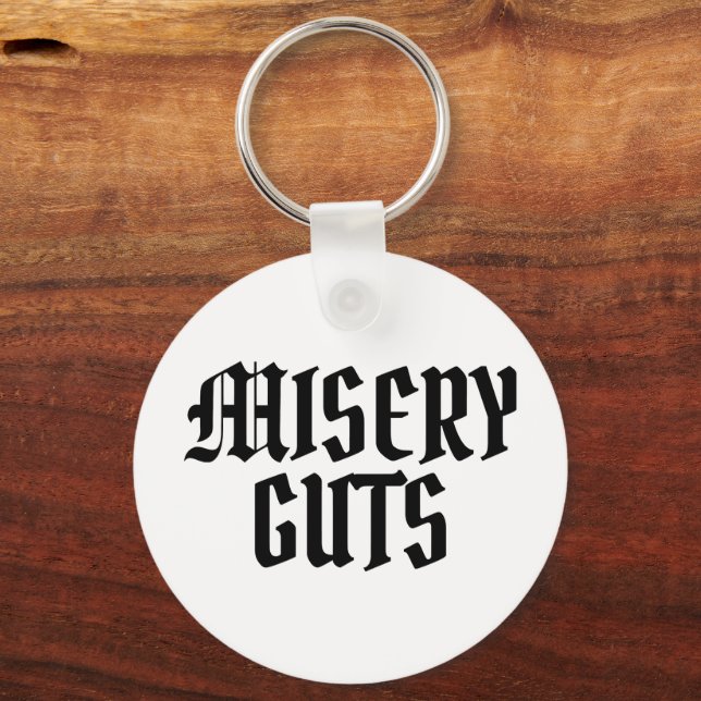 Misery Guts Keychain (Front)