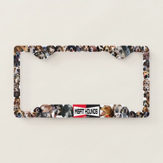 Misfit Hounds License Plate Frame (Front)