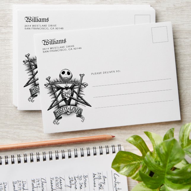 Misfit Love | Jack Skellington Envelope (Stacked)