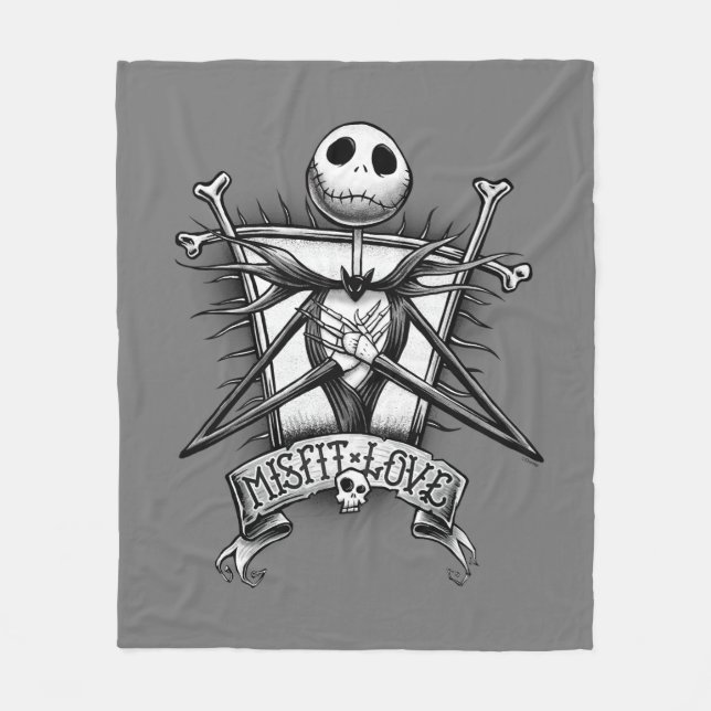 Misfit Love | Jack Skellington Fleece Blanket (Front)