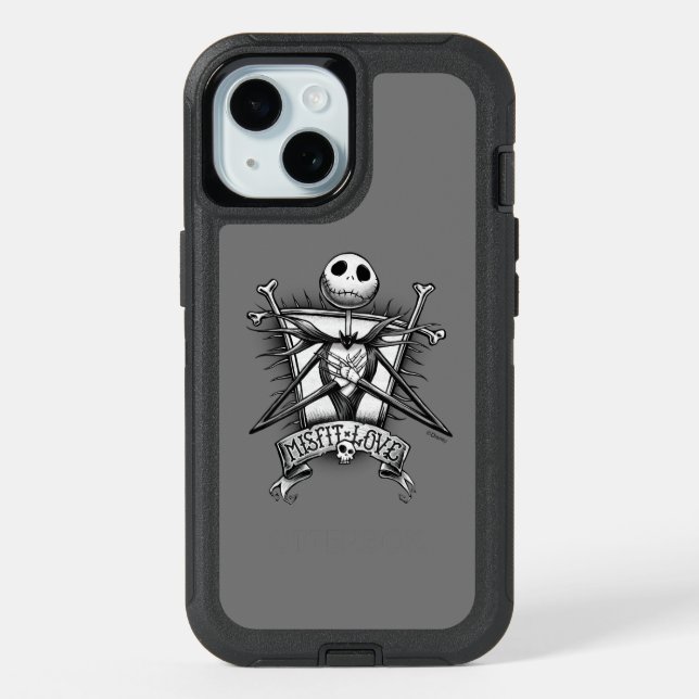 Misfit Love | Jack Skellington iPhone 15 Case (Back)