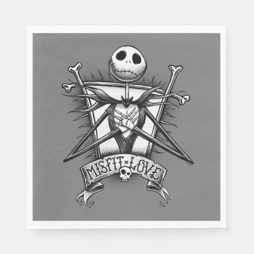 Misfit Love  Jack Skellington Napkins