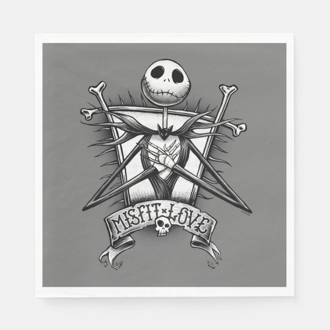 Misfit Love | Jack Skellington Napkins (Front)