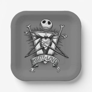 Misfit Love Jack Skellington Paper Plates