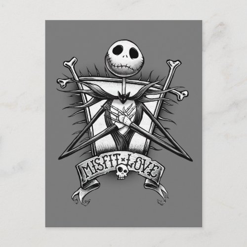 Misfit Love  Jack Skellington Postcard