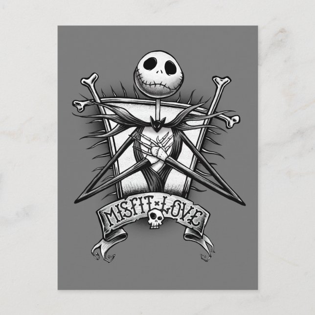Misfit Love | Jack Skellington Postcard (Front)