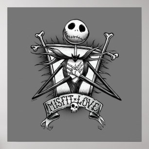 Misfit Love   Jack Skellington Poster