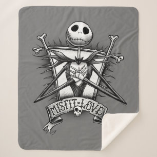 Misfit Love   Jack Skellington Sherpa Blanket