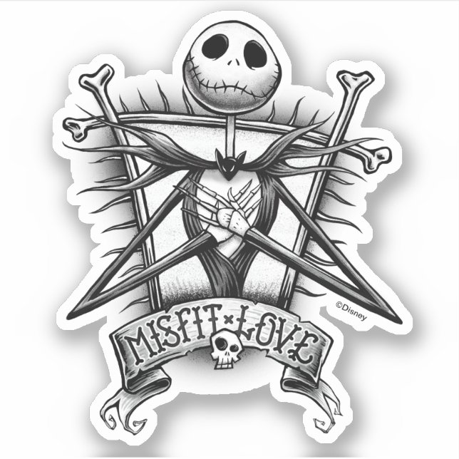 Misfit Love | Jack Skellington Sticker (Front)