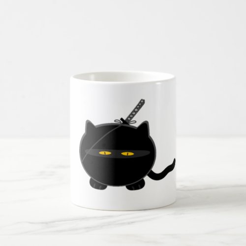 Misfit Ninja Cat Coffee Mug