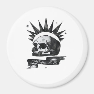 Misfit Skull Creative Character Art Style Magnet