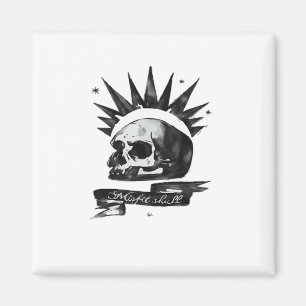 Misfit Skull Creative Character Art Style Magnet